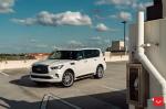 Infiniti QX80 5.6 Moonstone White on Vossen Wheels (HF6-1) 2019 года